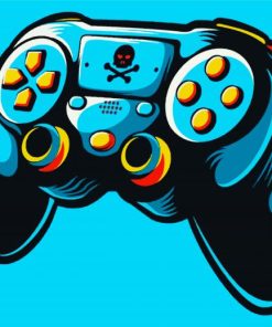 Playstation Controller Art paint by number
