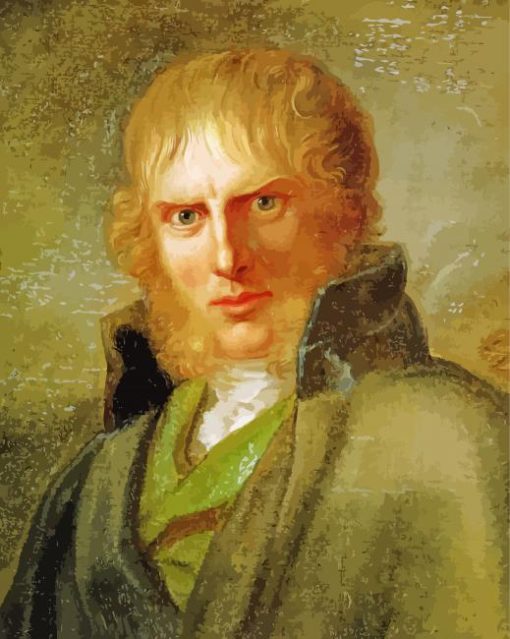 Portrait Of Caspar David Friedrich paint by number