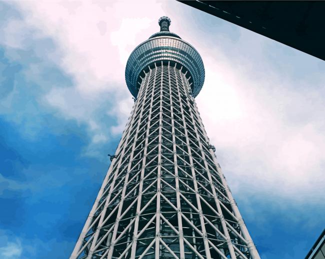 Skytree Japan paint by number