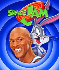 Space Jam Poster paint by number