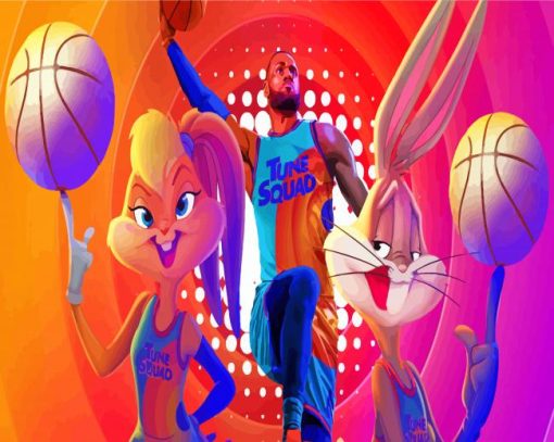 Space Jam Movie paint by number