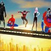 Spiderman Into The Spider Verse Movie paint by number