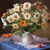 Still Life White Flowers paint by numbers