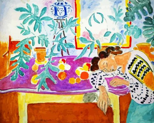 Still Life With Sleeper By Henri Matisse paint by number