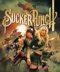 Sucker Punch Movie Poster paint by number