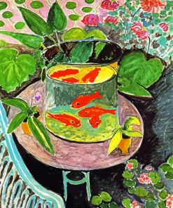 The Goldfish Bowl By Henri Matisse paint by number