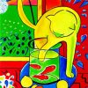 The Goldfish Cat By Henri Matisse paint by number