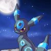 Umbreon Pokemon At Night paint by number
