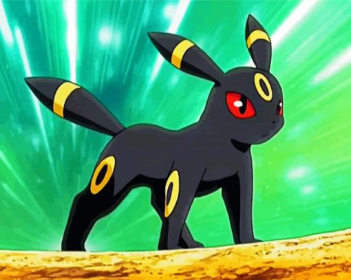 Umbreon Pokemon paint by number