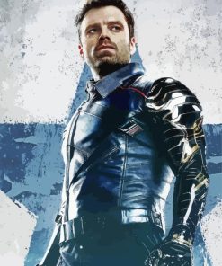 Winter Soldier paint by number