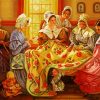 Women Quilting paint by number