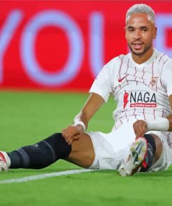 Youssef En Nesyri Sevilla FC Player paint by number