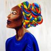 Aesthetic African Headdress paint by number