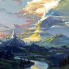 Aesthetic Fantasy Landscape Art paint by number
