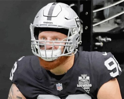 Aesthetic Nfl Raiders Player paint by number