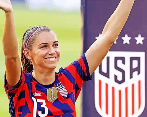 Alex Morgan Carrasco paint by number