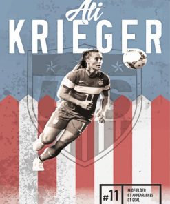 Ali Krieger Poster paint by number