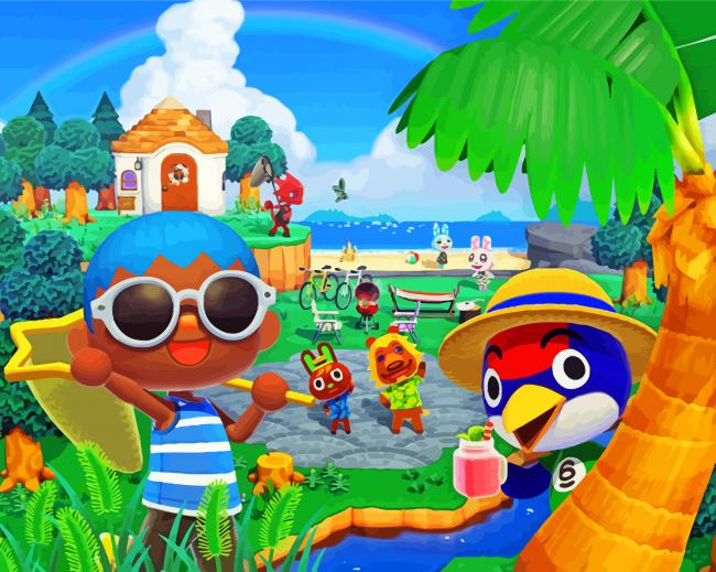 Animal Crossing Video Game paint by number