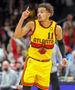Basketball Player Trae Young paint by number
