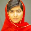 Beautiful Malala Yousafzai paint by number