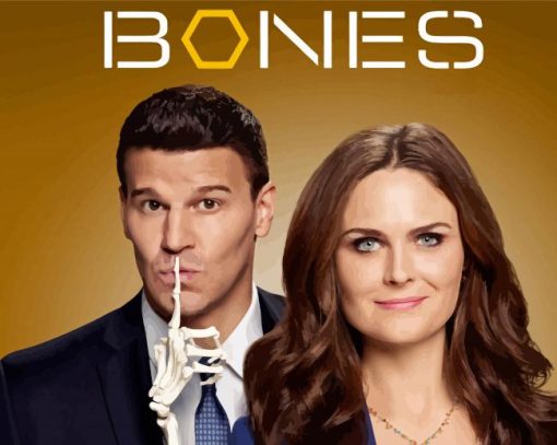 Bones Booth And Brennan Poster paint by number