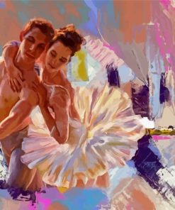 Couple Ballet Dancer Art paint by number