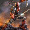 Deathstroke Character paint by number