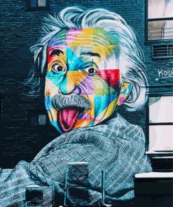 Einstein Graffiti Art paint by number