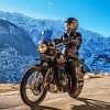Himalayan Motorcycle Driver paint by number