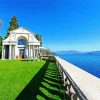 Italian Villa On The Lake paint by number