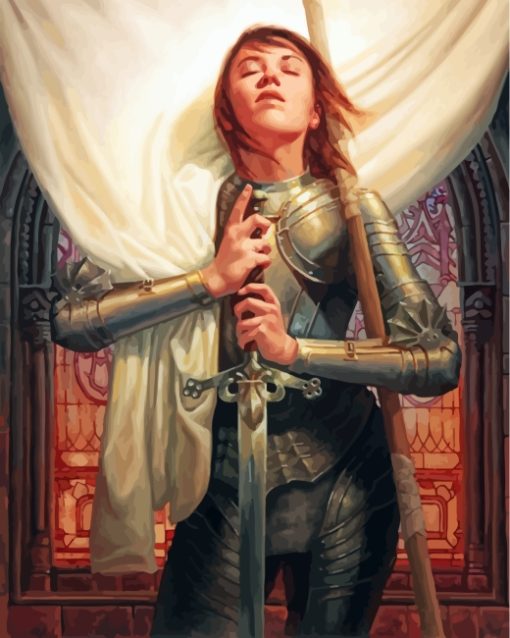 Joan Of Arc By Michael C Hayes paint by number
