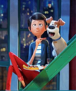 Katie And Max The Secret Life Of Pets paint by number