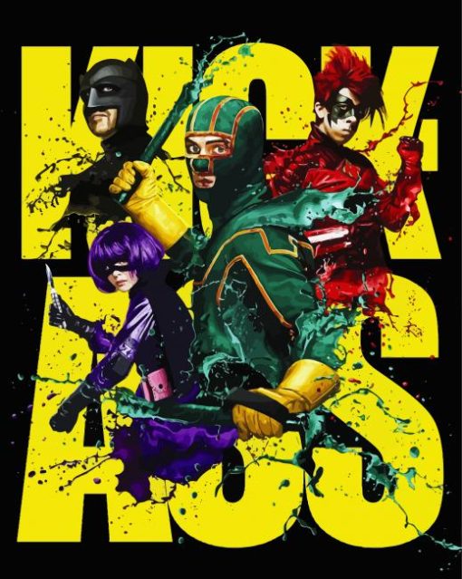 Kick Ass Movie paint by number