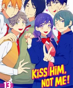 Kiss Him Not Me Poster paint by number