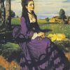 Lady In Violet Szinyei Art paint by number