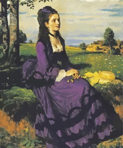 Lady In Violet Szinyei Art paint by number