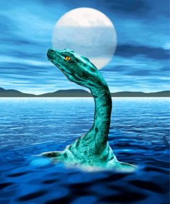 Loch Ness Fishwater Monster paint by number