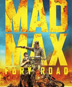Mad Max Fury Road Poster paint by number