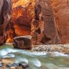 Narrows Zion Park paint by number