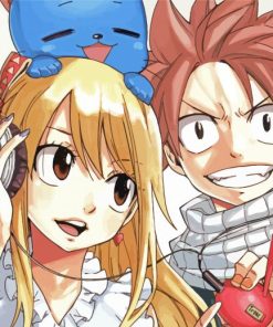 Natsu And Lucy Fairy Tail paint by number