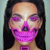 Neon Skeleton Beauty paint by number