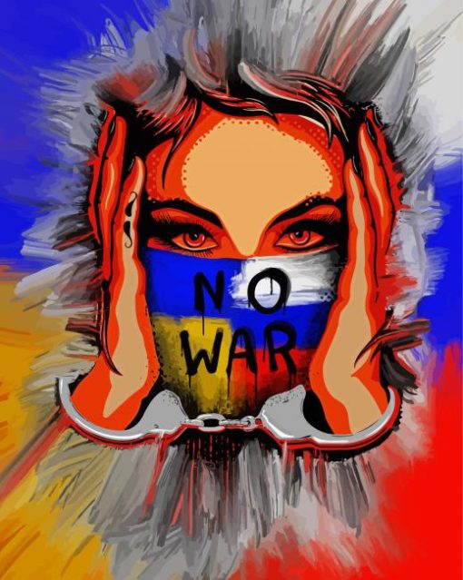 No War Art paint by number
