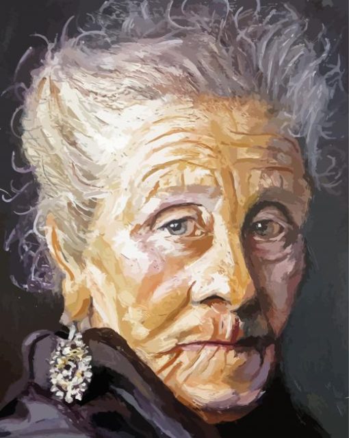 Old Lady paint by number