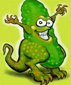 Pickle Monster paint by number