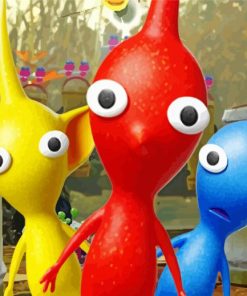 Pikmin Game Characters paint by number