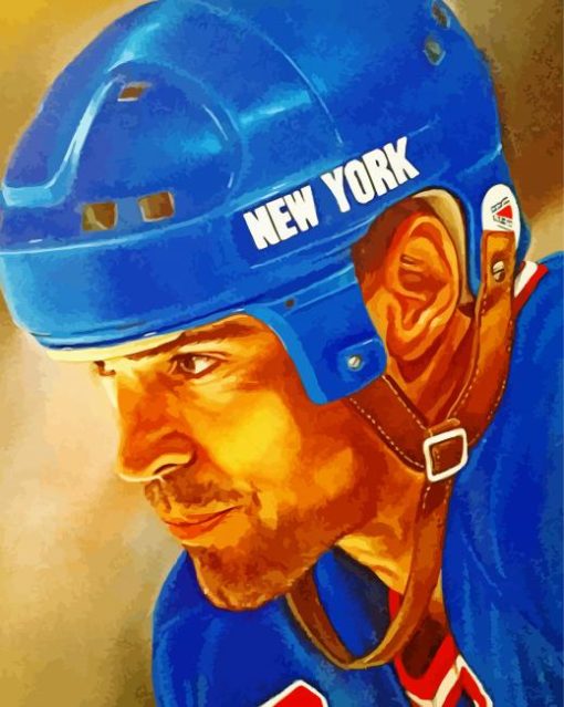 Player Mark Messier paint by number