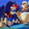 Pom Poko Characters Running paint by number