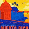 Puerto Rico Poster paint by number