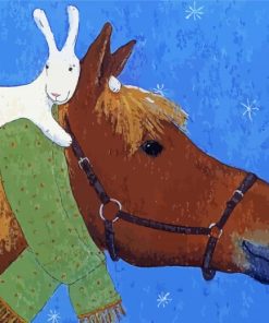 Rabbit On Horse paint by number