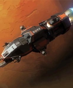 Rocinante Spaceship paint by number